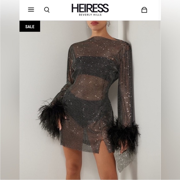 Heiress Beverly Hills Embellished mini dress